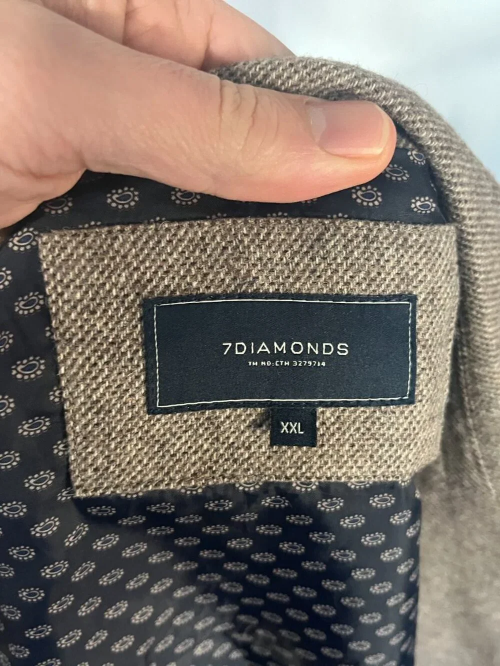 🧥 7 Diamonds Men’s XXL (48R) Light Brown Blazer Sport Coat Suit Jacket EUC ✨